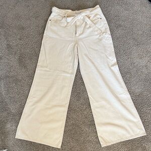 LOFT Cream Palazzo Pants